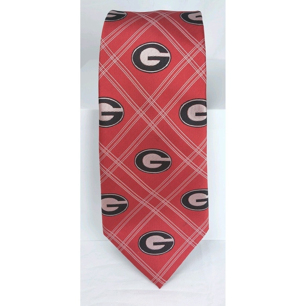 Eagles Wings Official Georgia Bulldogs Necktie Collegiate Sports Fan Poly 58"